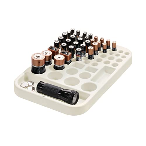 iDesign Organizer aus recyceltem Kunststoff, unterteilt, Batterieeinsatz von InterDesign