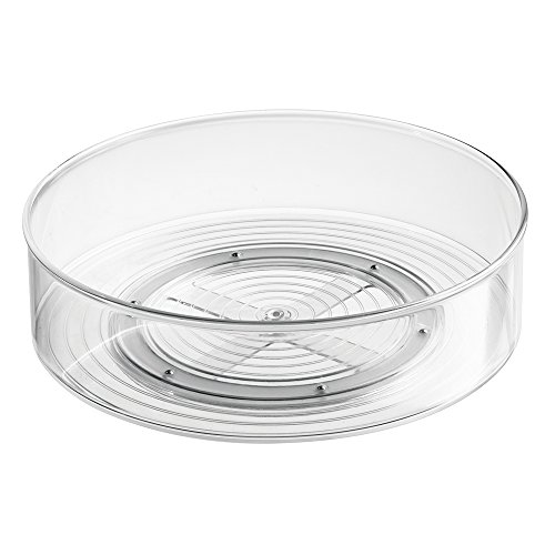 iDesign Fridge/Freeze Binz Kühlschrank Organizer, Drehteller aus Kunststoff, durchsichtig, 29x 9 cm von InterDesign