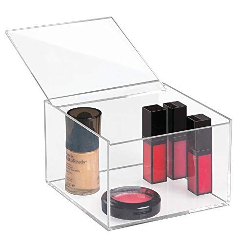 iDesign rangement maquillage avec couvercle, boîte à bijoux de taille moyenne en plastique sans BPA, boîte de rangement empilable, transparent von InterDesign