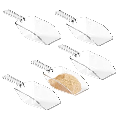 iDesign Küchenschaufel im 5er-Set zum Abmessen von Mehl, Gewürzen oder Waschmittel, Transparent, Durchsichtig von InterDesign