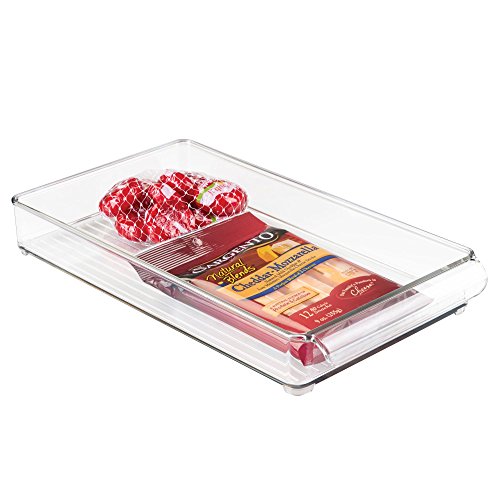 iDesign Kühlschrank und Gefrierschrank Lagerung Organizer Tray für die Küche, klar, 20 x 37 x 5 cm von InterDesign