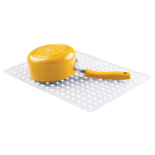 iDesign tapis fond évier, grand tapis vaisselle en plastique PVC, tapis évier pour déposer couverts et vaisselle, transparent von InterDesign