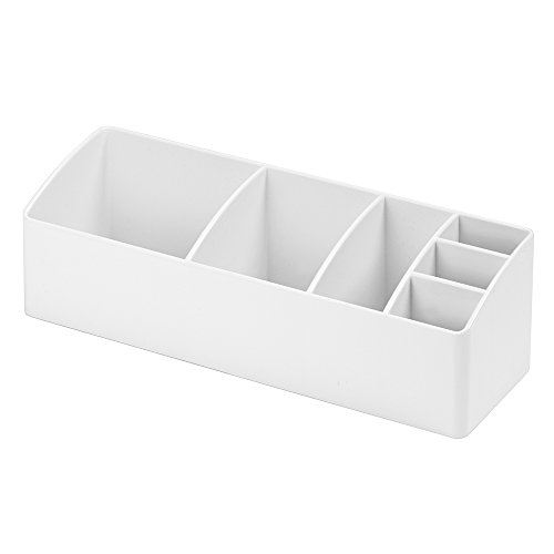 iDesign boîte de rangement pour salle de bain et armoire à pharmacie, petite boîte à pharmacie en plastique, boîte transparente à 6 compartiments, transparent, Klein von iDesign