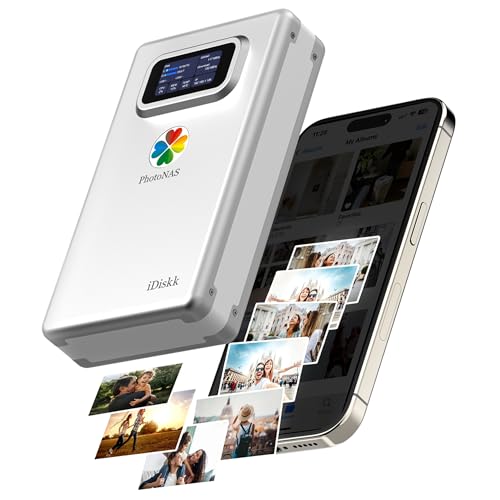 iDiskk NAS Netzwerkspeicher 2TB, Cloud-Speichergerät mit HDD, Fernzugriff, Auto-Backup, Geräteübergreifende Synchronisation iDiskk NAS Netzwerkspeicher 2TB, Cloud-Speichergerät mit HDD, Fernzugriff, Auto-Backup, Geräteübergreifende Synchronisation von iDiskk