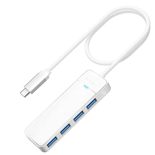 USB C Hub mit verlängertem 50cm Kabel, iDsonix USB C Multiport Verteiler USB Mehrfachstecker, 5Gbps USB C Splitter USB C Erweiterung für PC, Laptop, MacBook Air/Pro/Mini, Surface Pro, PS4, Drucker von IDSONIX SMART INTERACTIVE