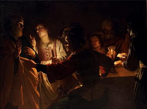 The Denial of Saint Peter, c. 1620, Gerard van Honthorst von iEnjoy