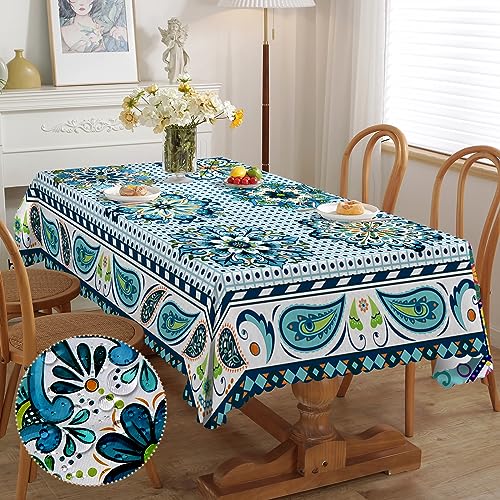 iEvery Tischdecke Abwaschbar Boho Mandala Tischdecken für Draußen Wetterfest Table Cloth Waterproof Polyester Tischdecke Rechteckig für Gartentisch Küche Garten Outdoor Party 150x260 cm iEvery Tischdecke Abwaschbar Boho Mandala Tischdecken für Draußen Wetterfest Table Cloth Waterproof Polyester Tischdecke Rechteckig für Gartentisch Küche Garten Outdoor Party 150x260 cm von iEvery