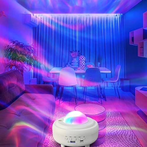 iFCOW Galaxy Light Projektor, Bluetooth Lautsprecher Galaxy Lights 8 Charging Light Gaming Room Decor für Schlafzimmer von iFCOW