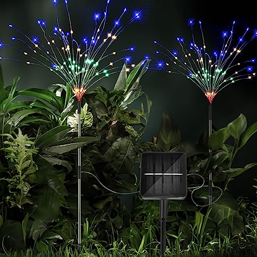 iFalarila 8 Modi Solar Gartenleuchten für außen mit 1200mAh Solarpanel - 240 LED Solarlichter Gartenstecker - Wasserdicht - Außenbeleuchtung für Garten und Fest Deko - 2er Pack Mehrfarbig iFalarila 8 Modi Solar Gartenleuchten für außen mit 1200mAh Solarpanel - 240 LED Solarlichter Gartenstecker - Wasserdicht - Außenbeleuchtung für Garten und Fest Deko - 2er Pack Mehrfarbig von iFalarila