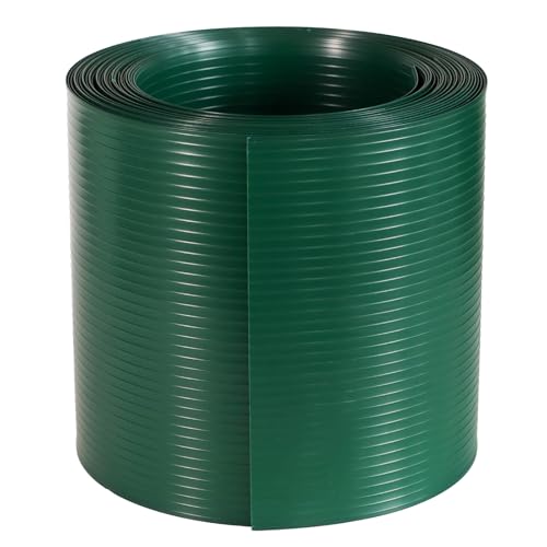 iFence Hart PVC Sichtschutzstreifen für Doppelstabmatten, 19cm x 252,5cm (5, Grau) (5, Grün) von iFence