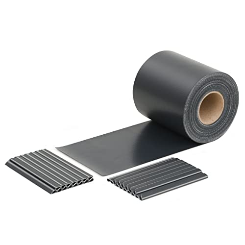 iFence Sichtschutzstreifen 50 Meter x 19 cm inkl. 30 Clips - diverse Farben (50 m, Anthrazit) von iFence