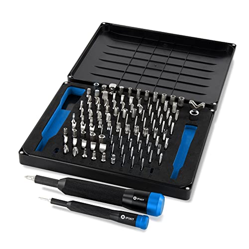 iFixit Manta Driver Kit – (1/4" und 4 mm) Bit-Set für Heimwerker, Handwerker, IT-Techniker, PC, Laptop, Handy, Werkstatt, Drohnen, Kamera von iFixit