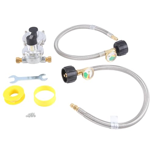 iFutniew 1 Set robuster 2-Tank-2-stufiger automatischer Umschaltvorgang LP Propangasregler mit Messgerät iFutniew 1 Set robuster 2-Tank-2-stufiger automatischer Umschaltvorgang LP Propangasregler mit Messgerät von iFutniew