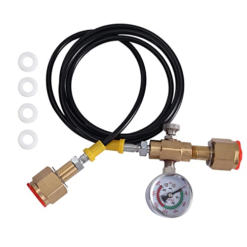 iFutniew 250 Bar Gauge W21.8-14 CO2-Nachfüllstation, Ladeadapter, Ladeventilanschluss mit 1,5 m weichem Schlauch von iFutniew