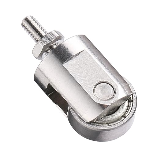 iFutniew Rollenkontaktpunkt für Messuhr, 10 mm Durchmesser, Rad M2,5 Gewinde, Edelstahl-Rollenmesskopf, einfache Installation von iFutniew