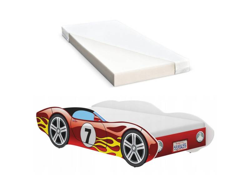 iGLOBAL Kinderbett Autobett Cars Bett Jugendbett 140 x 70 cm von iGLOBAL