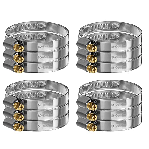 IHS Edelstahl Schlauchschellen DIN 3017 V2A Schneckengewinde Schellen W2 16-110mm Spannweite, viele Größen, geprägtes Band, 12mm Bandbreite 12x 50-70 IHS Edelstahl Schlauchschellen DIN 3017 V2A Schneckengewinde Schellen W2 16-110mm Spannweite, viele Größen, geprägtes Band, 12mm Bandbreite 12x 50-70 von iHS Range