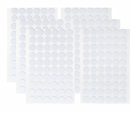 Klett WEISS 3x 60 Paar I Klettverschluss Klettpunkte klein Rund 15 mm 180 Stück Flausch u. Haken Selbstklebend Doppelseitig Klebend Klebepunkte kleine Klettpunkte 15 mm Durchmesser Ø 15mm auf Karte von iHS Range