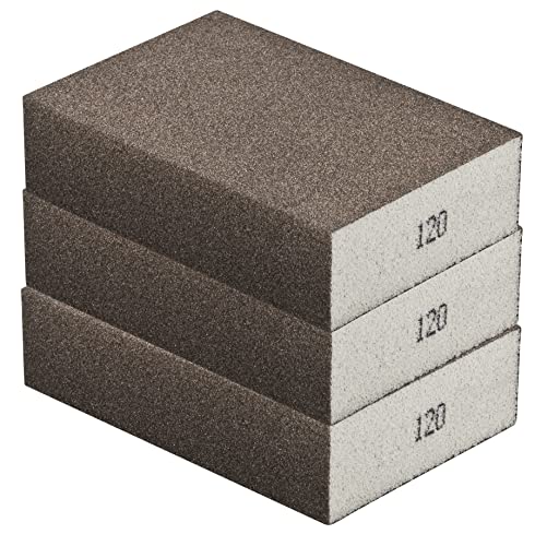Schleifschwämme Schleifmatten 3 Stück im Set Körnung K 120 Mittelfein Körnung 100 x 70 x 25 mittelfester PU- Schaumkern Schleifpapier Schleifklotz Schleifschwämme Schleifmatten 3 Stück im Set Körnung K 120 Mittelfein Körnung 100 x 70 x 25 mittelfester PU- Schaumkern Schleifpapier Schleifklotz von iHS Range