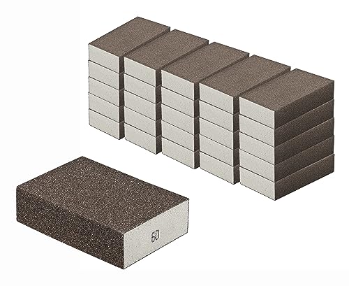 Schleifschwamm 25 Stück Schleifschwämme Grobe Körnung K60 für Holz Lack Metall Trocken u. Nass Schleifen waschbar u. wiederverwendbar Schleifschwamm 25 Stück Schleifschwämme Grobe Körnung K60 für Holz Lack Metall Trocken u. Nass Schleifen waschbar u. wiederverwendbar von iHS Range