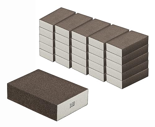 Schleifschwamm 25 Stück Schleifschwämme mittlere Körnungen K100 für Holz Lack Metall Trocken u. Nass Schleifen waschbar u. wiederverwendbar Schleifschwamm 25 Stück Schleifschwämme mittlere Körnungen K100 für Holz Lack Metall Trocken u. Nass Schleifen waschbar u. wiederverwendbar von iHS Range