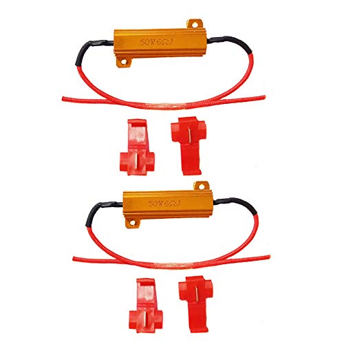iHaospace 2 Pcs LED Load Resistor 50W 6 ohm RX24 50W6RJ LED Turn Signal Resistor Flasher Fix LED Bulb Fast Hyper Flash Turn Signal Blink Error Code iHaospace 2 Pcs LED Load Resistor 50W 6 ohm RX24 50W6RJ LED Turn Signal Resistor Flasher Fix LED Bulb Fast Hyper Flash Turn Signal Blink Error Code von iHaospace