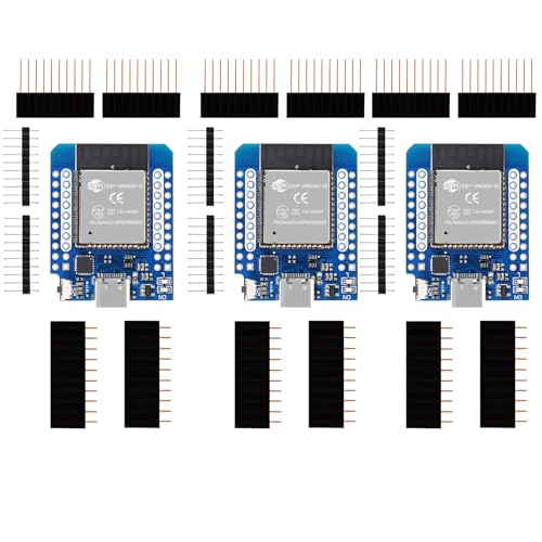 iHaospace 2X,3X ESP32 Mini USB-C Nodemcu ESP-WROOM-32 WiFi Modul + Bluetooth Internet Entwicklungsboard Kompatibel mit Arduino (3) von iHaospace