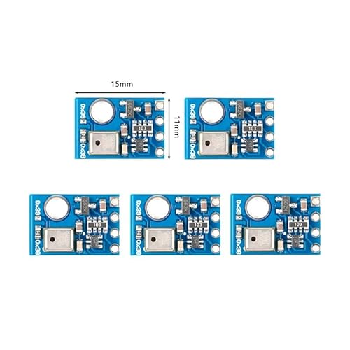 iHaospace 5 Stück AHT10 Digitales Temperatur- und Feuchtigkeitssensor-Messmodul Hochpräzise IIC I2C 1,8–3,6 V von iHaospace