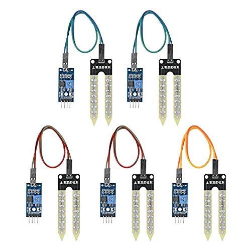 iHaospace 5X Boden Hygrometer Feuchtigkeitserkennung Modul Kit für Arduino Raspberry PI Automatische Bewässerungssystem iHaospace 5X Boden Hygrometer Feuchtigkeitserkennung Modul Kit für Arduino Raspberry PI Automatische Bewässerungssystem von iHaospace