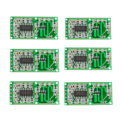 iHaospace 6 Stück RCWL-0516 Mikrowellen-Radar-Sensormodul Menschlicher Körper Induktionsschaltermodul Smart Induction Sensor von iHaospace