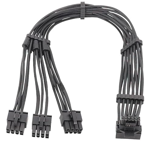 iHaospace Cablemod 12VHPWR Adapter auf 3x8pin TYPE-B 90 Grad Kabel Kompatibel mit Corsair Cooler Master Netzteil GPU 3090Ti 4070Ti 4080 4090 iHaospace Cablemod 12VHPWR Adapter auf 3x8pin TYPE-B 90 Grad Kabel Kompatibel mit Corsair Cooler Master Netzteil GPU 3090Ti 4070Ti 4080 4090 von iHaospace