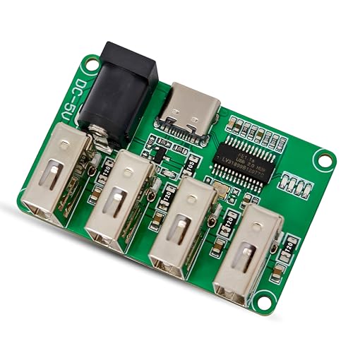 iHaospace DC 5V USB 2.0 Hub Module, 1-to-4 Splitter, Input Type C Interface von iHaospace