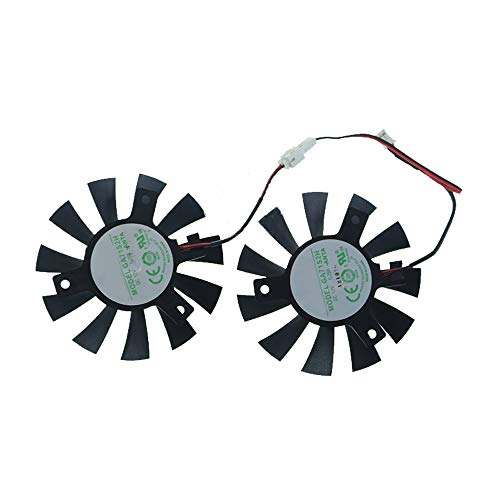 iHaospace GA71S2H Replacement Graphics Card Cooling Fan for ZOTAC GTX 1050 Ti 4GB OC Dual Cooler Fan 65mm von iHaospace