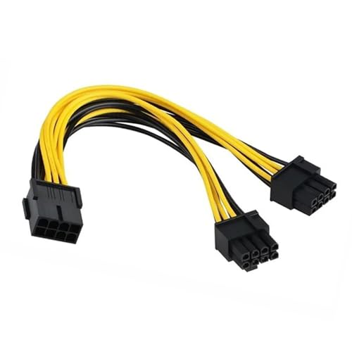 iHaospace GPU VGA PCI-e 8Pin Y-Splitter Verlängerungskabel, GPU 8 Pin auf Dual 8(6+2) Pin Stromadapterkabel von iHaospace