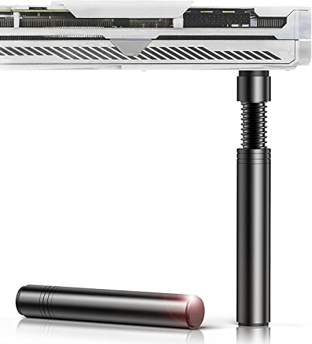iHaospace Grafikkarten Halterung GPU Halter Stütze Holder Stand Grafikkarte Support Bracket Höhenverstellbare Aluminiumlegierung Magnetische Fixierung - Schwarz von iHaospace
