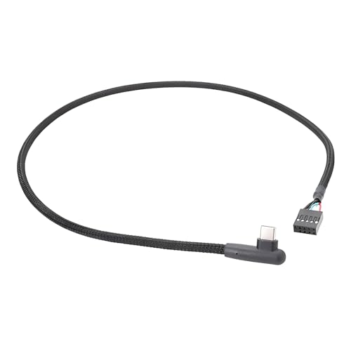iHaospace Motherboard USB 9-pin auf USB C 90 Grad Typ C Kabel 60CM von iHaospace