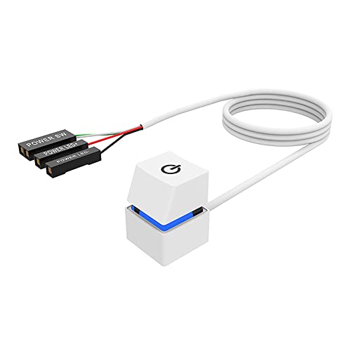iHaospace PC Power Button Netzschalter für Desktop Computer Steuerung der Stromversorgung mit LED, PC-Netzschalter PC Starttaste Computer Power Button On Off Power SW Cable 2M iHaospace PC Power Button Netzschalter für Desktop Computer Steuerung der Stromversorgung mit LED, PC-Netzschalter PC Starttaste Computer Power Button On Off Power SW Cable 2M von iHaospace