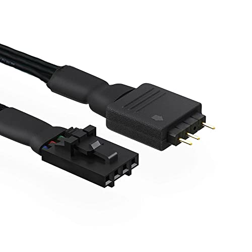 iHaospace RGB Adapterkabel für Corsair Lighting Node Core, Konverterkabel für Corsair iCUE Commander Core XT/Commander Core, ARGB Adapter Stecker für 5V 3 Pin ARGB Geräte von iHaospace