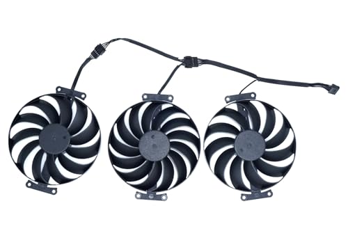 iHaospace Repalcement Grafikkartenlüfter Graphic Card Cooling Fans Kompatibel mit ROG STRIX OC RTX 3060 Ti 3070 3070 Ti 3080 3080 Ti 3090 RX 6800 6700 XT iHaospace Repalcement Grafikkartenlüfter Graphic Card Cooling Fans Kompatibel mit ROG STRIX OC RTX 3060 Ti 3070 3070 Ti 3080 3080 Ti 3090 RX 6800 6700 XT von iHaospace