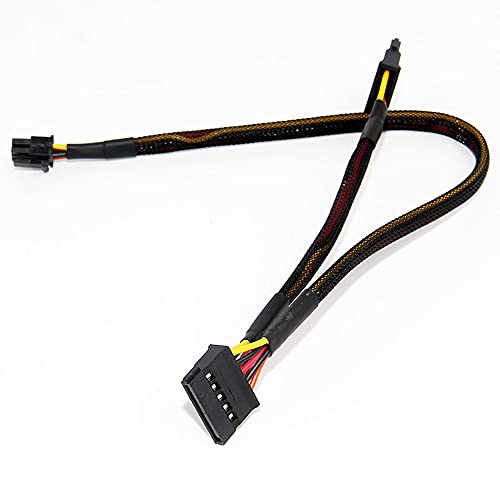 iHaospace Small 6Pin to Splitter 15Pin SATA Power Cable for Dell Vostro 3650 3653 3655 Desktop Computer HDD SSD Expansion Cable von iHaospace