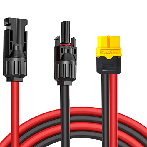 iHaospace Solarstecker auf XT60 Stecker Solar Kabel Verlängerung 0,6m/1,5m/3,5m/5m für Ecoflow Delta/River Anker Solix Solarpanel zu Powerstation (0,6m) iHaospace Solarstecker auf XT60 Stecker Solar Kabel Verlängerung 0,6m/1,5m/3,5m/5m für Ecoflow Delta/River Anker Solix Solarpanel zu Powerstation (0,6m) von iHaospace