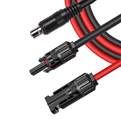 iHaospace Solarstecker auf DC 8mm 8020 Kabel, Adapter DC8020 Stecker auf Solar Ladekabel 2M kompatibel mit Jackery Explorer 3000 Pro 2000 Plus 2000 Pro 2000 1500 Pro 1500 1000 Pro 1000 v2 von iHaospace