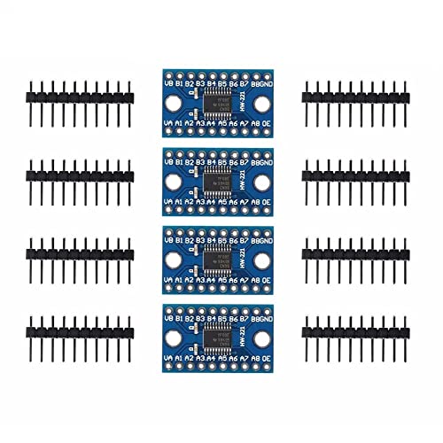 iHaospace TXS0108E 8 Kanal-Logikpegelwandler 3,3 V 5 V bidirektionaler High-Speed-Shifter Level Shifter 3.3v 5v für Arduino Raspberry Pi IIC I2C SPI (4 Stück) von iHaospace
