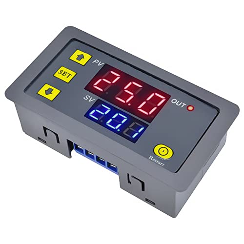 iHaospace 12V Zeitrelais 12 Volt Zeitschaltuhr Relais Aussenbereich 10A Digital Nachlaufrelais Einstellbar Zeitschaltuhr Countdown Timer Einschaltverzögerung mit LED-Anzeige von iHaospace