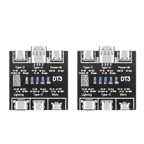 iHaospace USB-C/Lighting/Micro Kabeltester Datenkabel Tester Modul zur Überprüfung von Kurzschlussanomalien beim Schnellladen iHaospace USB-C/Lighting/Micro Kabeltester Datenkabel Tester Modul zur Überprüfung von Kurzschlussanomalien beim Schnellladen von iHaospace