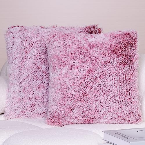 iHeroo Superweich Kissenbezug 40x40cm, Dekorative Doppelseitiger Plüsch Kuschelkissen Flauschig, Kuschelige Kissenbezüge, Kuschelkissen, Kunstfell Kissen, Sofakissen Couchkissen für Sofa von iHeroo