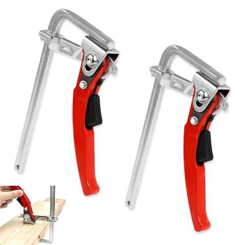 iKALULA 2 Stück Hebelzwinge, Ganzstahl Tischzwinge mit Hebelgriff, Schnellspannzwinge 160mm Kapazität 60mm Tiefe, Führungsschiene Zwinge zum Schleifen, Schneiden iKALULA 2 Stück Hebelzwinge, Ganzstahl Tischzwinge mit Hebelgriff, Schnellspannzwinge 160mm Kapazität 60mm Tiefe, Führungsschiene Zwinge zum Schleifen, Schneiden von iKALULA