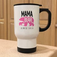 Mama Bär Personalisierte Metall Auto Kaffee Und Tee Reisebecher - Perfektes Geschenk Für Mama Bär Personalisierte Metall Auto Kaffee Und Tee Reisebecher - Perfektes Geschenk Für von iKatchingDesigns