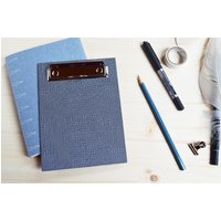 Klemmbrett Din A6 | Schwarz - Weiß "Gitter" 100% Hochwertiges Recyclingpapier von iMAGOpaperworks