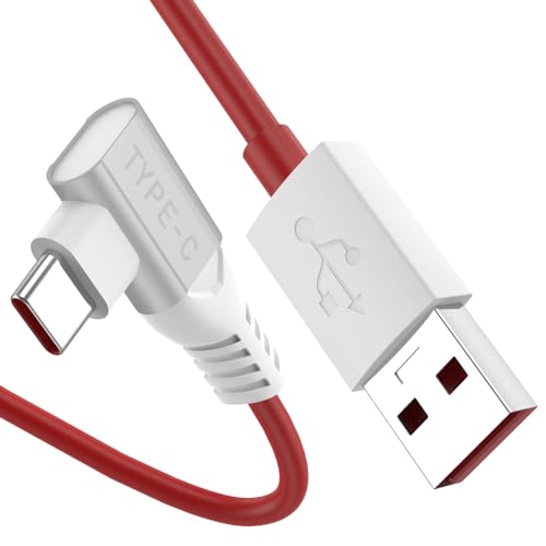 USB C Kabel für OnePlus 13 13R 8 Pro,USB C Ladekabel 90 Grad Winkel Dash Charge Kabel 1,8m/6ft Warp Charge Ladekabel USB Typ C Schnell Lade Daten Kabel für OnePlus Nord 2T 2 10 Pro CE 2 8T 8 7T 7 Pro von iMangoo